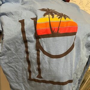 Sunset Palm Graphic Long Sleeve Tee